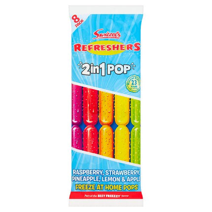 Refresher 2 in 1 600ml Ice Pops 8 pack