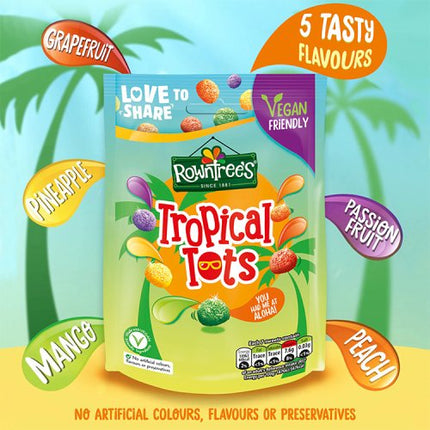 Rowntrees Jelly Tots Tropical Pouch 140g