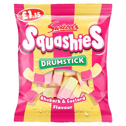 Swizzels Rhubarb & Custard Squashies 120g £1.15