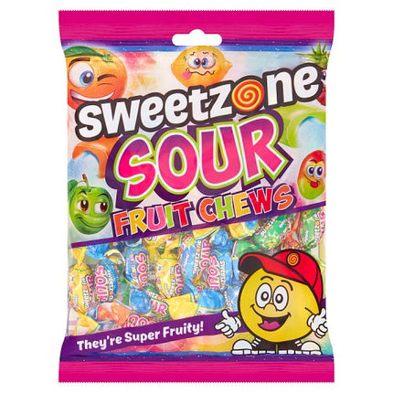 Sweetzone Sour Fruit Chews Bags 180g