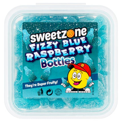 SweetZone Fizzy Blue Raspberry Bottles 170g