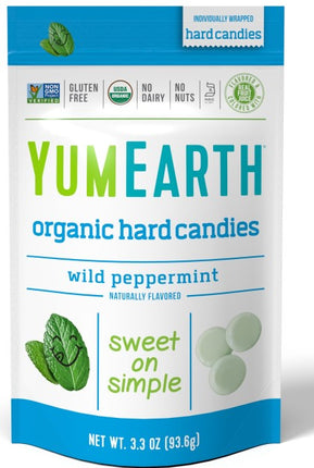 YumEarth Organic Wild Peppermint hard Candy 94g