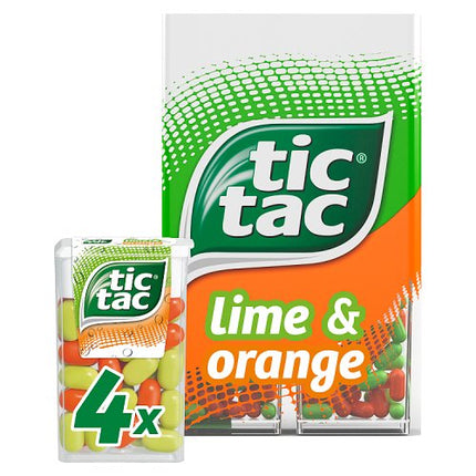 Tic Tac Lime & Orange Multipack 4x18