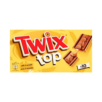 Twix Top Caramel & Milk Chocolate Biscuit Bars Multipack 10x21g