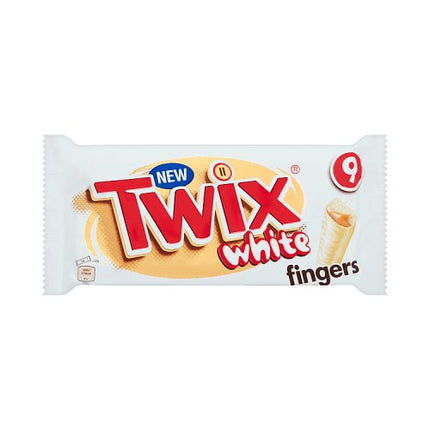 Twix Caramel & White Chocolate Fingers Biscuit Snack Bars Multipack 9x20g