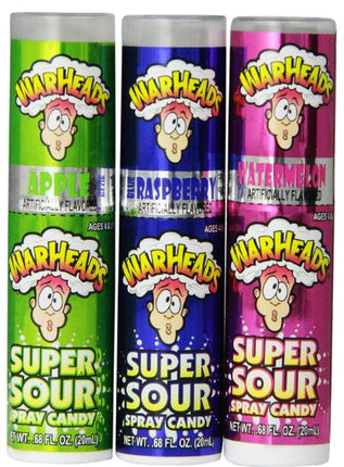 Warheads Super Sour Spray Candy 3pk