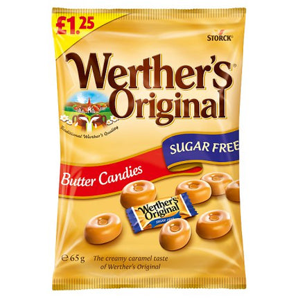 Werthers Original Sugar Free Butter Candies Bag 110g £1.25