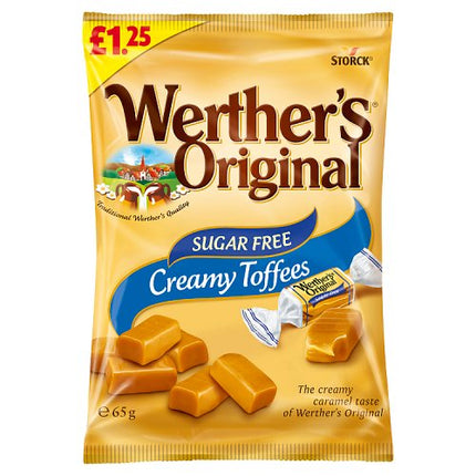 Werthers Creamy Toffees SF Bag 65g PMP £1.25