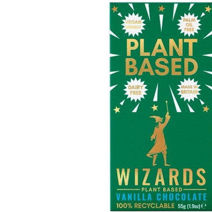 Wizards Plant Based Vanilla Chocolate 55g