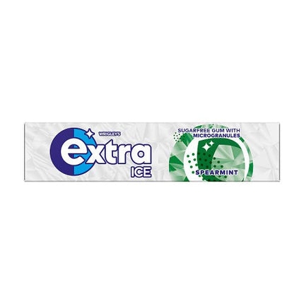 Wrigley Extra Ice Spearmint Sugar Free Chewing Gum 10 Pieces