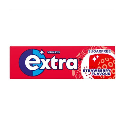 Extra Strawberry Flavour Sugarfree Chewing Gum 10 Pieces