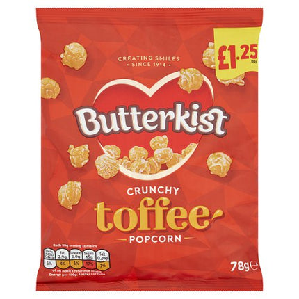 Butterkist Crunchy Toffee Popcorn 78g £1.25