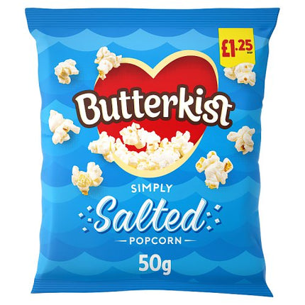 Butterkist Simply Salted Popcorn 50g £1.25