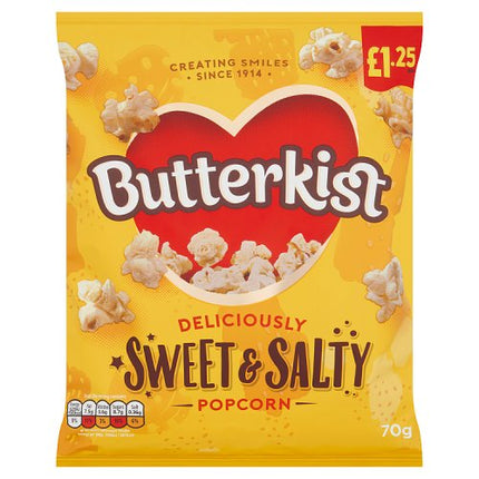 Butterkist Deliciously Sweet & Salty Popcorn 70g £1.25