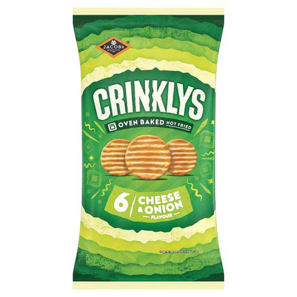 Crinklys Cheese & Onion 6pk