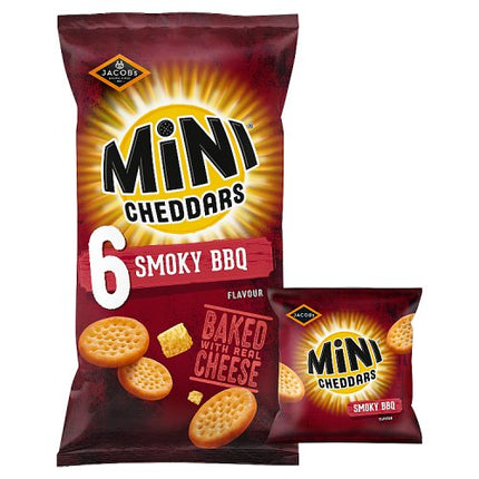 Jacob's Mini Cheddars Smoky BBQ 6x23g