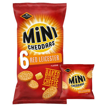 Mini Cheddars Red Leicester 6pk