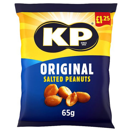 KP Original Salted Peanuts 65g £1.25