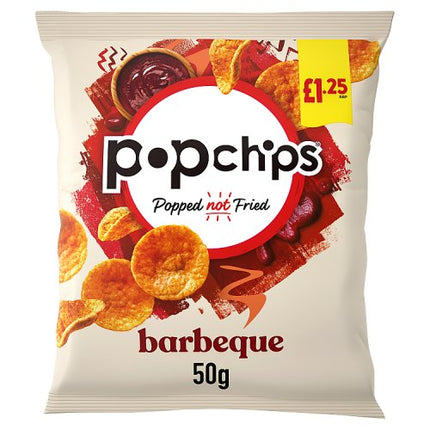 Popchips BBQ Crisps 50g  £1.25