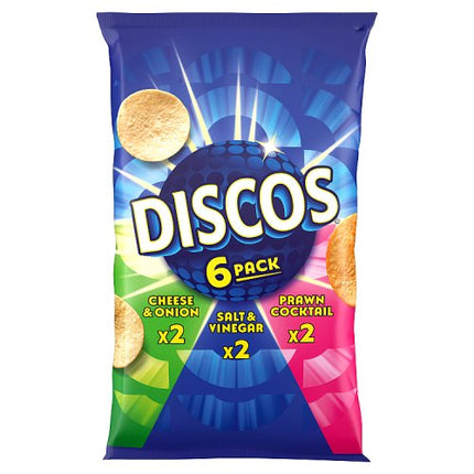 Discos Variety Potato Crisps 6x25.5g