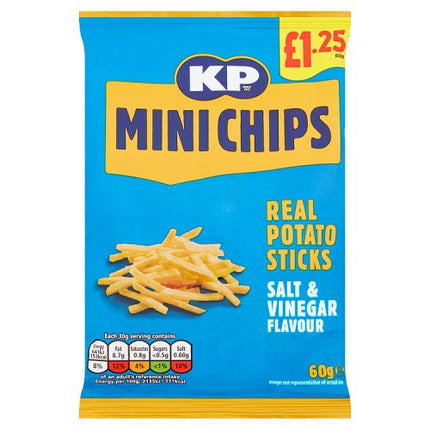 KP Salt & Vinegar Minichips 60g £1.25