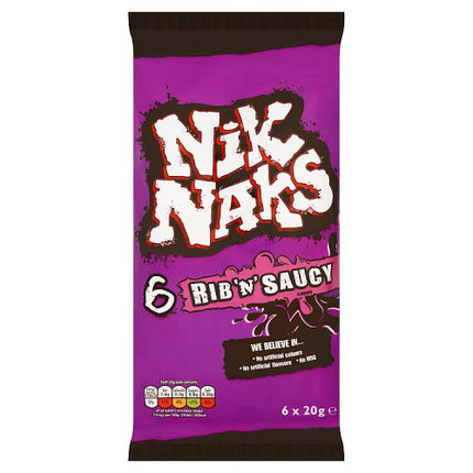 Nik Naks Rib 'N' Saucy 6 Pack