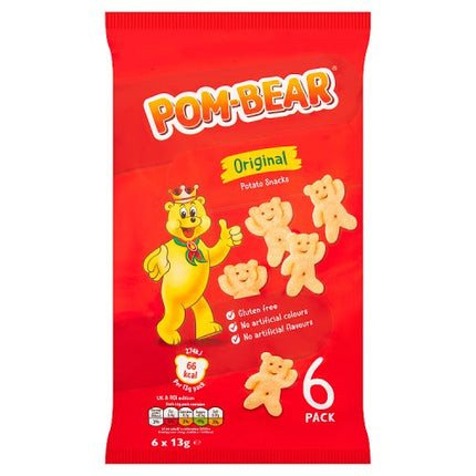 Pom Bear Original Potato Snacks 6x13g