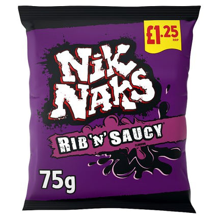 Nik Naks Rib n Saucy 75g £1.25