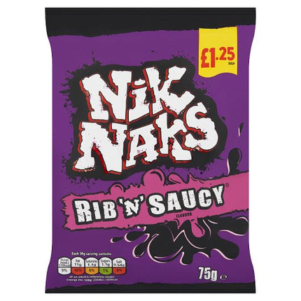 Nik Naks Rib n Saucy 75g £1.25