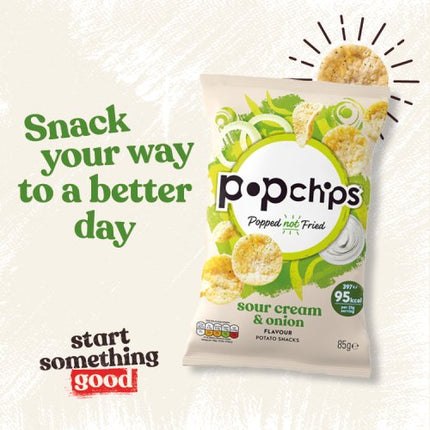 Popchips Sour Cream & Onion 85g