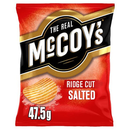 The Real McCoy's Salted Flavour Ridge Cut Potato Crisps 45g