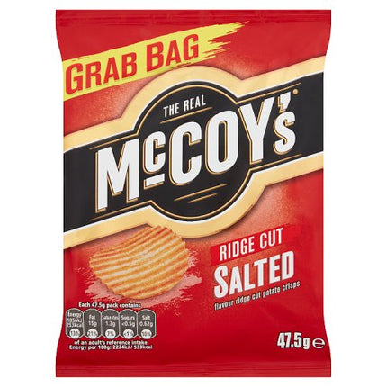 The Real McCoy's Salted Flavour Ridge Cut Potato Crisps 45g