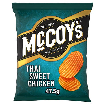 The Real McCoy's Ridge Cut Thai Sweet Chicken Potato Crisps 45g