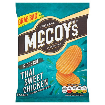 The Real McCoy's Ridge Cut Thai Sweet Chicken Potato Crisps 45g