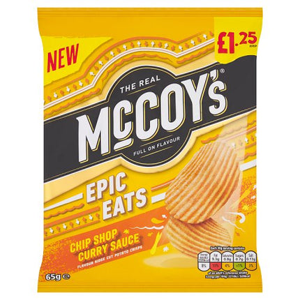 McCoys Epic Eats Chip Shop Curry 65g £1.25