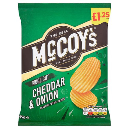 McCoys Cheddar & Onion 65g £1.25