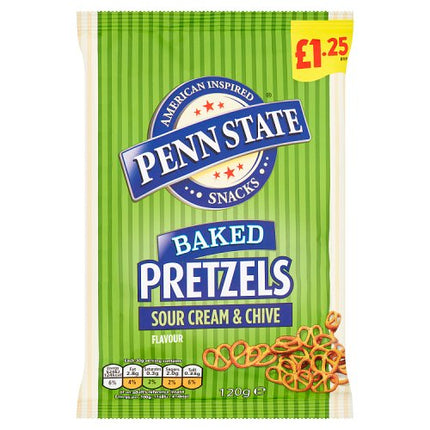 Penn State Sour Cream & Chive Pretzels 120g £1.25