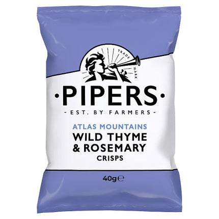 Pipers Atlas Mountains Rosemary & Thyme Crisps 40g