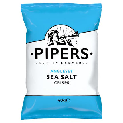 Pipers Anglesey Sea Salt Crisps 40g