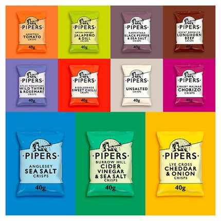 Pipers Cider Vinegar & Sea Salt Crisps 40g