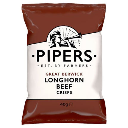 Pipers Great Berwick Longhorn Beef Crisps 40g