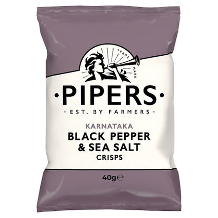 Pipers Karnataka Black Pepper Crisps 40g