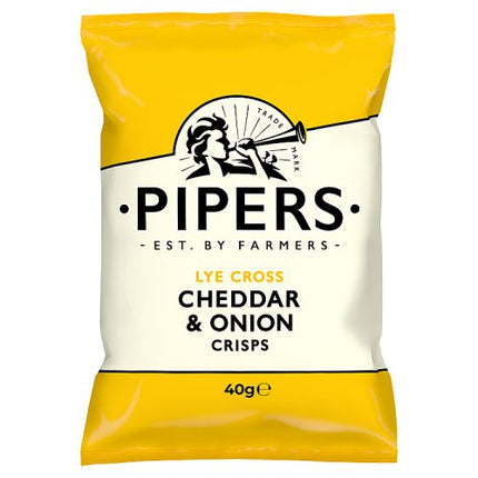 Pipers Lye Cross Cheddar Cheese Crisps 40g