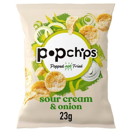 popchips Sour Cream & Onion Crisps 23g