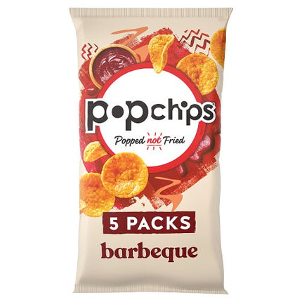 popchips Barbeque Crisps 5x17g