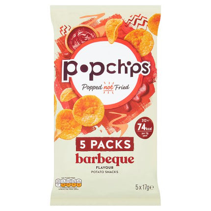 popchips Barbeque Crisps 5x17g