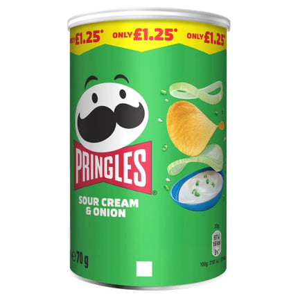 Pringles Sour Cream & Onion 12 x 70g £1.25