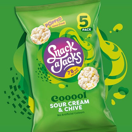 Snack A Jacks Sour Cream & Chive Rice Cakes 23g