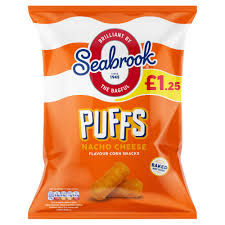 Seabrook Snacks Nacho Cheese Puffs 55g £1.25