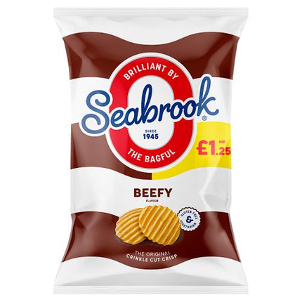 Seabrook Beefy Crinkle 70g PMP £1.25